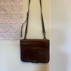 Brown leather Fossil crossbody